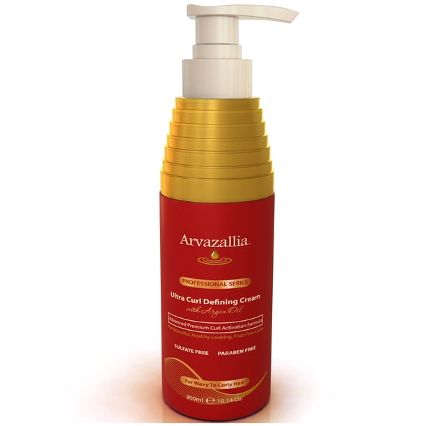 Crema Definidora de Rizos Arvazallia Ultra con aceite de argán para cabello rizado