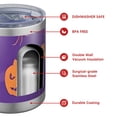 thumbnail image 4 of 12oz Tumblers Purple Halloween Pumpkins Bats and Spiders Vacuum Insulated Stainless Steel Travel Tumbler Cups Mug with Lid and Straw for Beer,Coffee,Beverages with Cleaning Brush for Cold & Hot Drinks, 4 of 5