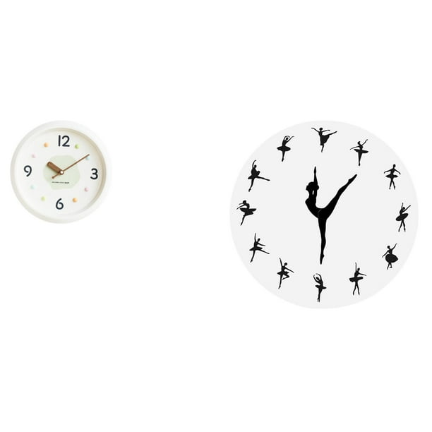 Reloj de pared,Reloj de pared decorativo,moderno y elegante.,Reloj de pared redondo silencioso y sin tictac,regalo,Reloj de pared,Reloj de pared con bailarina,reloj decorativo colgante.