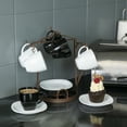 thumbnail image 2 of Made Easy Kit Demitasse Cup and Plate Holder Countertop Stand for Espresso and Tea Sets (Pitcher (6 cups & Plates), Vintage), 2 of 6