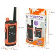 thumbnail image 3 of 2 Piezas Walkie Talkies Mano 2 Vías Radio Juguete (naranja Rojo), 3 of 6