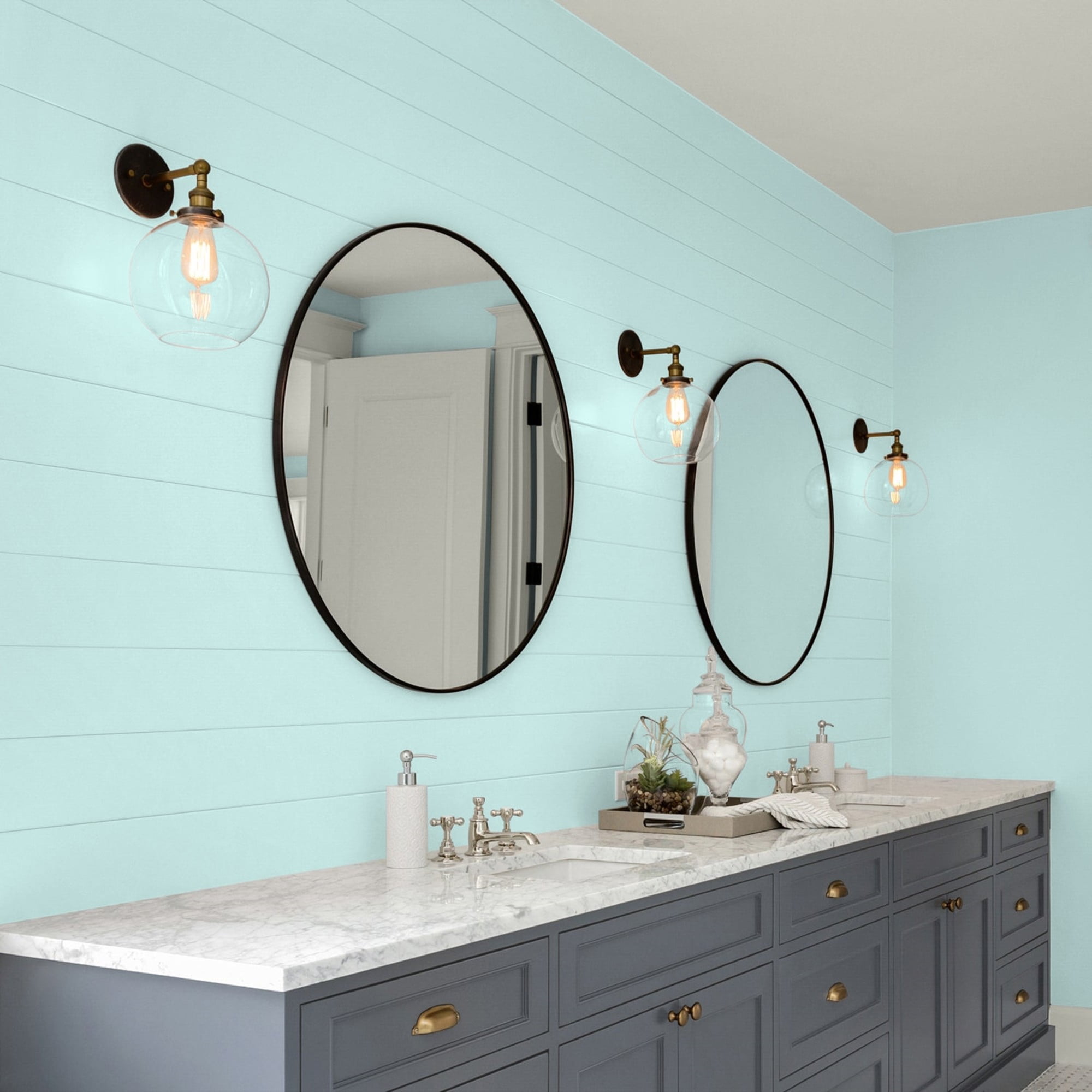 Glidden High Endurance Plus Swan Lake Eggshell Interior Paint and Primer, 1 Quart