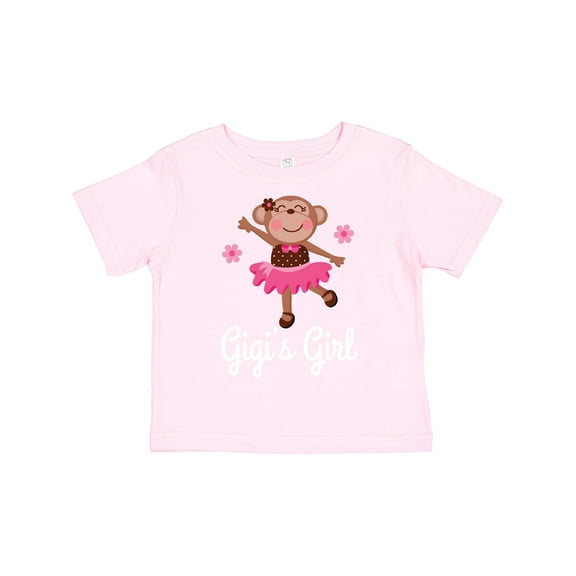 Inktastic Gigis Girl Ballerina Monkey Girls Toddler T-Shirt