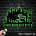 thumbnail image 4 of Craftnamesign Custom Bear Family Metal Key Holder, Mountain Bear Decorative, Bear Metal Coat Rack, 4 of 5