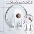 thumbnail image 2 of DPTALR Punch-free Self-Adhesive Wall-Mounted Storage Rack Shelf Kitchen Bathroom, 2 of 9