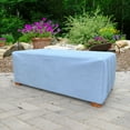 thumbnail image 2 of Budge Medium Blue Patio Slim Ottoman Cover, All-Seasons, 2 of 6