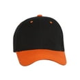 thumbnail image 2 of Two-Tone  Adjustable Baseball Cap, Black Orange, 2 of 2