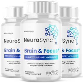 Neurosync Advanced Formula Brain Support Pills Maximum Strength Supplement Neuro Sync 180 Capsules