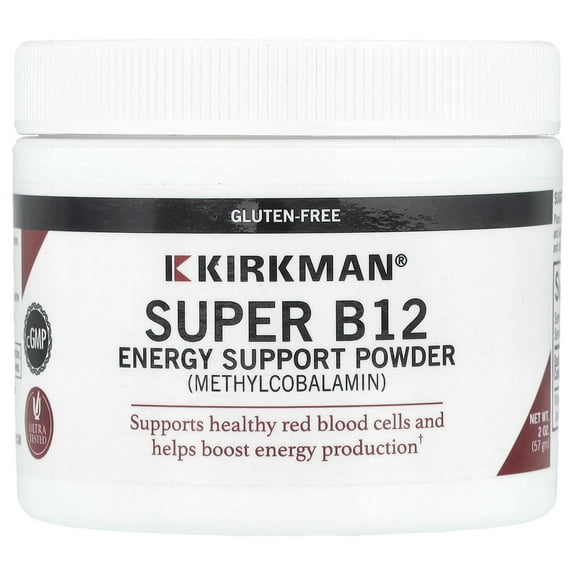 Kirkman Labs Super B12, Energy Support Powder, 2 oz (57 g)