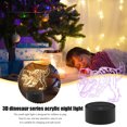 thumbnail image 3 of Luz de noche LED 3D con forma de dinosaurio para niños Tmvgtek lámpara bonita de dinosaurio gafas acrílicas con USB luz de noche para mesa regalo para niños decora, 3 of 7