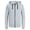 Gray, variant on Men's Cardigan Zip-Up Jacket Stitching Drawstring Hooded Slim Jacket Coat Outwear