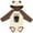 Natural & Brown w Ears, variant on Inktastic I Love My Rottweiler Dog Boys or Girls Long Sleeve Baby Bodysuit