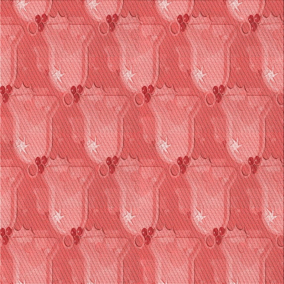 Ahgly Company Machine Washable Indoor Square Transitional Ruby Red Area Rugs, 6' Square