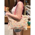 thumbnail image 4 of Yoyauz Ladies' Tote Bag Canvas Beach Tote Bag With Zipper Large Shoulder Backpack Handbag, Suitable For Travel, Work, Gym, 4 of 7