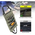 thumbnail image 4 of Bolsa de herramientas con ruedas verde, bolsas portaherramientas con 5 bolsillos con cremallera, bolsa de herramientas portátil Oxford resistente, herramienta organizadora de herramientas automática para fontanero electricista Rojo Verde Cocina, Decoración y Otros, 4 of 5