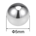 thumbnail image 2 of Uxcell Billes de Roulement Métriques en Acier Inoxydable 304 Grade G100 Précision 5 mm /0,2 Pouces, 2 of 5