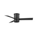 thumbnail image 4 of Axis Indoor and Outdoor 3-Blade Smart Flush Mount Ceiling Fan 44in Matte Black with 3000K LED Light Kit and Remote Control, 4 of 4