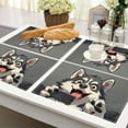 thumbnail image 4 of Napperon pour Chien, Tapis d'Alimentation pour Animal Résistant à la Chaleur et Antidérapant, Napperon Mignon à Motifs pour Protéger la Table à Manger, Usage Intérieur et Extérieur, 4 of 6
