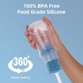 thumbnail image 3 of Juego de cepillos para limpieza de botellas GUARDIX Silicone 3 en 1 con pajita, 3 of 7
