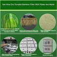 thumbnail image 5 of Funkiim Black Classic Beadboard Wall Plates,Light Switch Covers,Electrical Outlet Covers, Switch Plates of Various Combination, Nature Bamboo Fiber Wall plate (4 Gang Toggle 1PK), 5 of 6