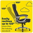 thumbnail image 2 of Pemberly Row Traditional Faux Leather Executive Office Chair in Black, 2 of 9
