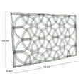 thumbnail image 3 of DecMode Black Metal Quatrefoil Geometric Wall Decor, 3 of 7