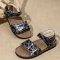 thumbnail image 6 of TAIAOJING Toddler Summer Girls Large Sized Casual Sandals With Colorful Prints Comfortable Sandals For Outdoor Use Beach Shoes. Cozy 9-9.5Y, 6 of 9
