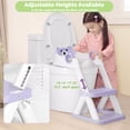 thumbnail image 4 of Asiento de entrenamiento para ir al baño COOSEYA 2 en 1 con banquito impermeable, 4 of 6