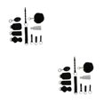 thumbnail image 1 of Monstrate Juego de alarmas de llavero portátil para niños Senderismo Llavero para niños Silbatos Caja de pastillas Kit surtido Equipo para Blanco 2piezas, 1 of 6