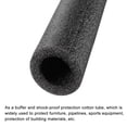 thumbnail image 4 of Uxcell Foam Tube Sponge Protective Sleeve Heat Preservation Black Sleeve 15mm(0.6 Inch) ID for Pipe Insulation, 2 Pack, 4 of 5
