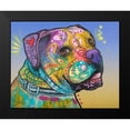 thumbnail image 2 of Dean Russo Collection 24x20 Black Modern Framed Museum Art Print Titled - Deuce-007, 2 of 5
