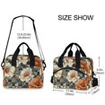 thumbnail image 2 of FORMRS Reusable Lunch Bag for Work School Leakproof Insulated Cooler with Adjustable Shoulder Strap, Gray Floral Pattern, 2 of 6