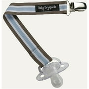 Baby Dry Goods 030-38 Brown-Blue-White Stripes Pacifier Clip