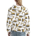 thumbnail image 7 of Daiia Funny Excavator Pattern Women's Fashion Hoodies & Sweatshirts with Kangaroo Pocket Hooded Sweatshirt with Eye-catching Drawstrings-Medium, 7 of 7