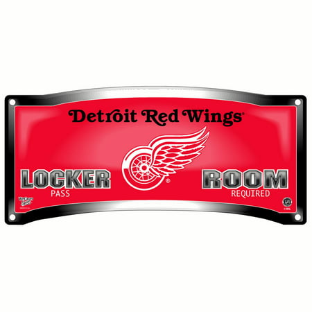 Detroit Red Wings Official Nhl 8 X 18 Locker Room Wall
