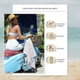 thumbnail image 3 of Cacala Turkish Beach Towel 100% Cotton, Set of 4, Sand-Free and Quick-Drying Perfect as an Extra Large Travel Towel, Beach Accessory, or Gift for Beach Lovers, 39” x 70”, 3 of 6