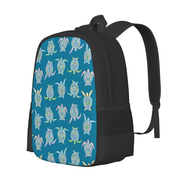 Fotbe Sea Turtle Mochila para Hombre y Mujer - Tela Oxford 600D Resistente - Mochila Impermeable de Gran Capacidad para Escuela, Viajes y Senderismo