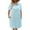 a1000_Light Blue, variant on Vetsdori Womens Long Sleeve Mini Dresses Collared Casual Dresses Party Lightweight,Plain Dress for Junior Summer