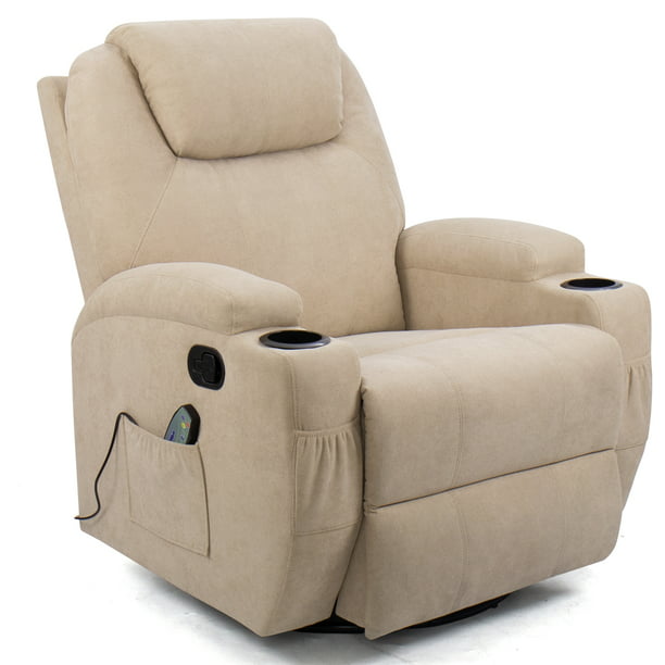 Walnew Swivel Recliner Chair Massage, Swivel Recliner Chairs For Living Room