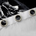 thumbnail image 4 of Castle Fairy Monochrome Motocross Curtains Pack of 2 (42x84 Each) for Teens, Dark Mud Track Curtains Blackout for Teen Bedroom, Black White, 4 of 6