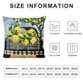 thumbnail image 6 of Nawypu Summer Lemon Decorative Pillow Covers Outdoor Lemon Flower Leaf Truck Buffalo Check Plaid Throw Pillow Case Home Sweet Home Cushion Cover for Sofa Couch,Set of 2, 6 of 6
