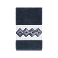 thumbnail image 2 of Authentic Hotel and Spa Turkish Cotton Diamonds Embroidered Midnight Blue Hand Towel, 2 of 3