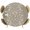 Gray, variant on Elastic Fitted Round Tablecloth, Japanese Waterproof Stretch Table Cover for 55"-60" Tables, Beige Farmhouse Retro Floral Leaf Pattern Washable Outdoor Tablecloths for Patio, Picnic, Camping