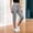 Gray, variant on Fnooota Women's Capri Pants, Casual Drawstring Summer Elastic Waist Cargo Capris Gray Size S-2XL