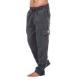 thumbnail image 4 of Pro Club Men's Heavyweight Fleece Cargo Pants, X-Large, Charcoal, 4 of 10