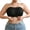 Black, variant on Women's Bras Plus Size Strapless Front Closure Bandeau Bra with Open Back Push Up Solid Underwear,38D-50J