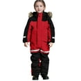thumbnail image 2 of UQJfacai Kids Snow Suit Boys Girls Waterproof Insulated Winter Outdoor Hooded Overalls Snowboarding One Piece Ski Suit 1-15 Years, 2 of 9
