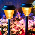 thumbnail image 5 of Luces solares para caminos al aire libre, paquete de 8, luces solares brillantes para exteriores, impermeables, decoración única para jardín, patio (blanco cálido), 5 of 5