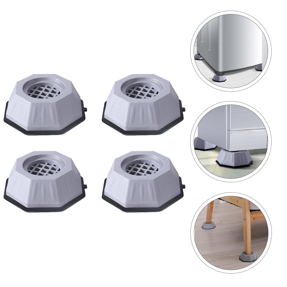 GOOHOCHY 4-Pack Heightening Pads for Washing Machine Feet, Anti- Furniture Pads, Gray Mat Accessories