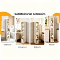 thumbnail image 3 of 5-Tier Slim Narrow Storage Cabinet - Clear Door Organizer for Small Spaces, Bathroom & Closet, 3 of 9